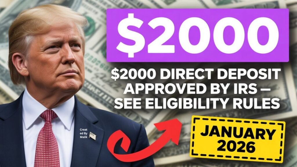 $2,000 Direct Deposit for U.S. Citizens in January 2026
