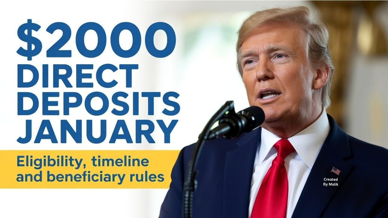 $2,000 Direct Deposit of January 2026 is coming soom – Check your Eligibility