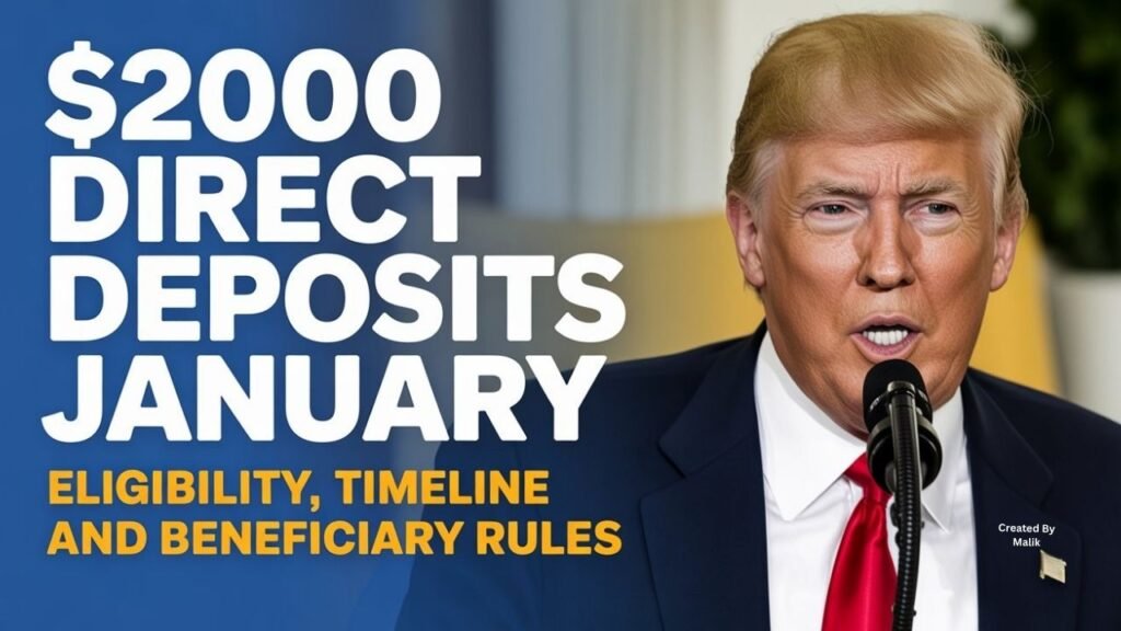 January 2026 Federal $2,000 Direct Deposits: Guidelines and Timeline